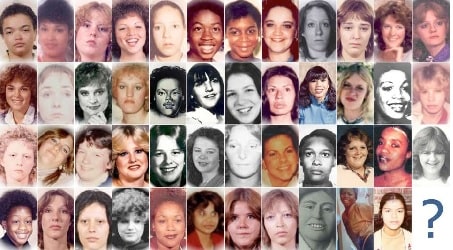 Pictures of 48 victims of Gary Ridgway.