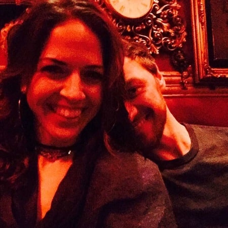 Lisa Liberati with her husband James McAvoy.