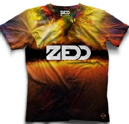 Zedd's named cool t-shirt from his merchandise. 