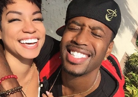 Zashia Santiago with her ex-boyfriend Safaree Samuels.