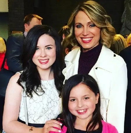 Jennifer Hageney ex-husband Andrew Shue's wife Amy Robach with his step-daughters.