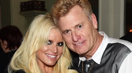 Jessica Simpsons with her father Joe Simpson.