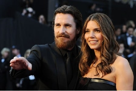 A picture of Joseph Bale's parents Christian Bale and Sibi Blažić.