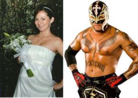 A rare Picture Of Angie Gutiérrez's Wedding day!