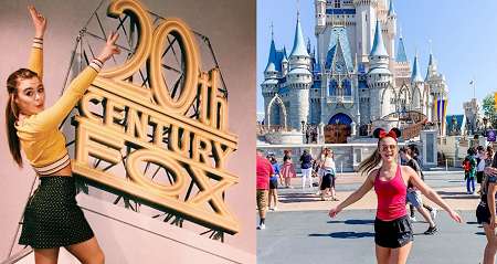 Isabella visiting Disneyland and 20th Century Fox