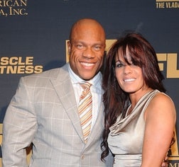 Jennie Laxson with her ex-husband Phil Heath.