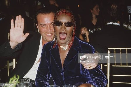 Atila Altaunbay with his ex-wife Grace Jones.