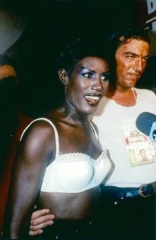 Atila Altaunbay with his ex-wife Grace Jones.