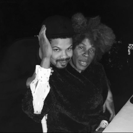 A picture of Jake Smollett with his mother Janet Smollett.