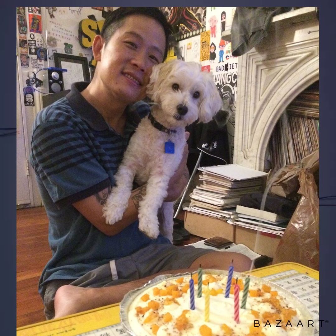 Steve Lee with his beloved dog Kerby.