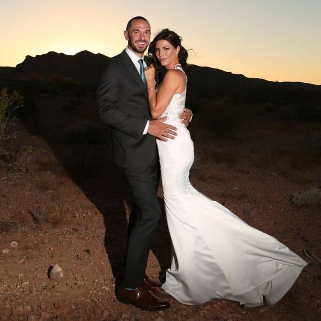 Cindy Sampson with her Husband Ryan Wickel