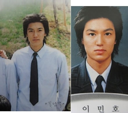 Childhood days Lee Min Ho in His high school dress