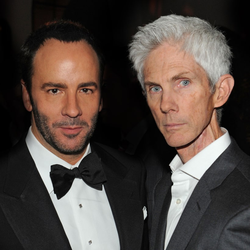 Richard Buckley with his husband  Tom Ford in award function
