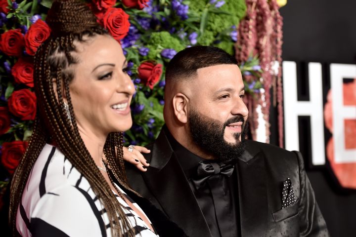 Nicole Tuck with her husband Dj Khaled in her Birthday party