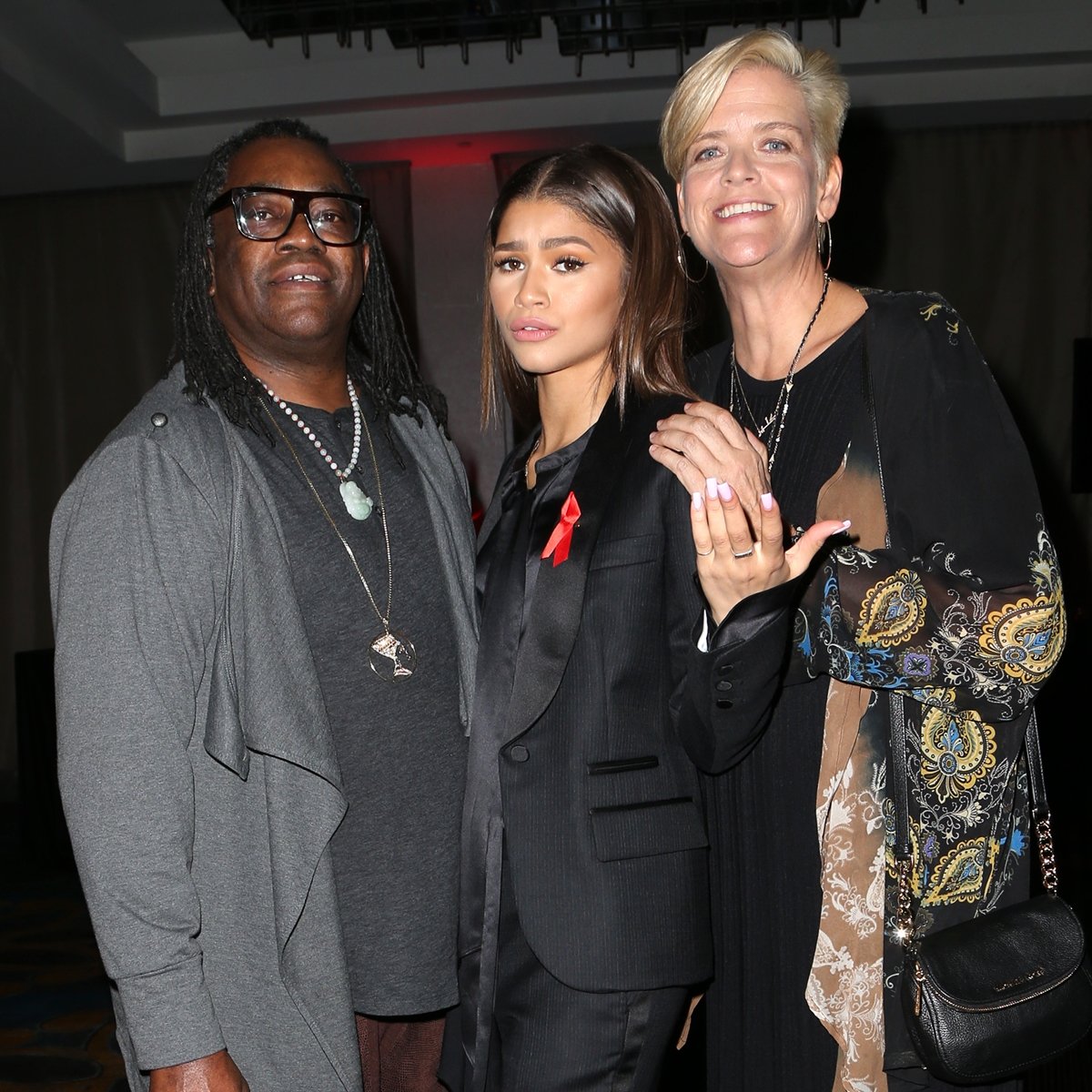Kazembe Ajamu Coleman with his daughter Zendaya and ex-wife Claire Stoermer 