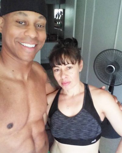 Bounty Hunter D with his beautiful wife Yami Hooks doing workouts together 