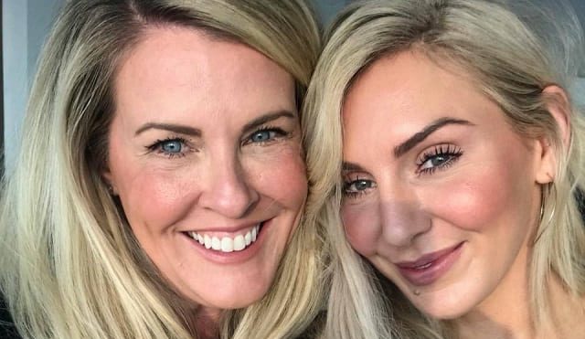 Megan Fliehr with her daughter clicking a sun kissed pic from her first marriage 