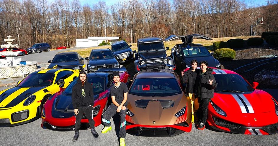 Dobre Brothers showing off their all car collection 
