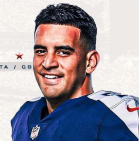 Marcus Mariota is a pro football player from the United States.