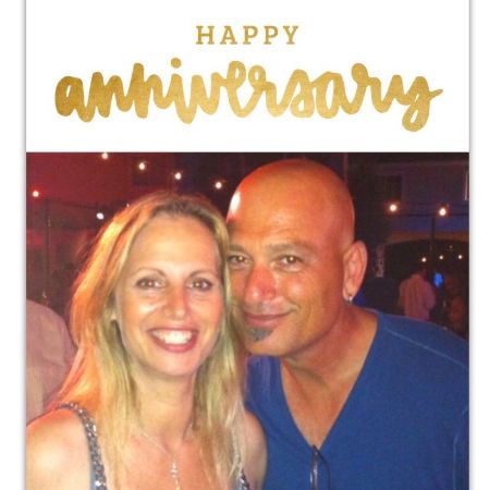 Howie Mandel and Terry Mandel celebrating their anniversary.