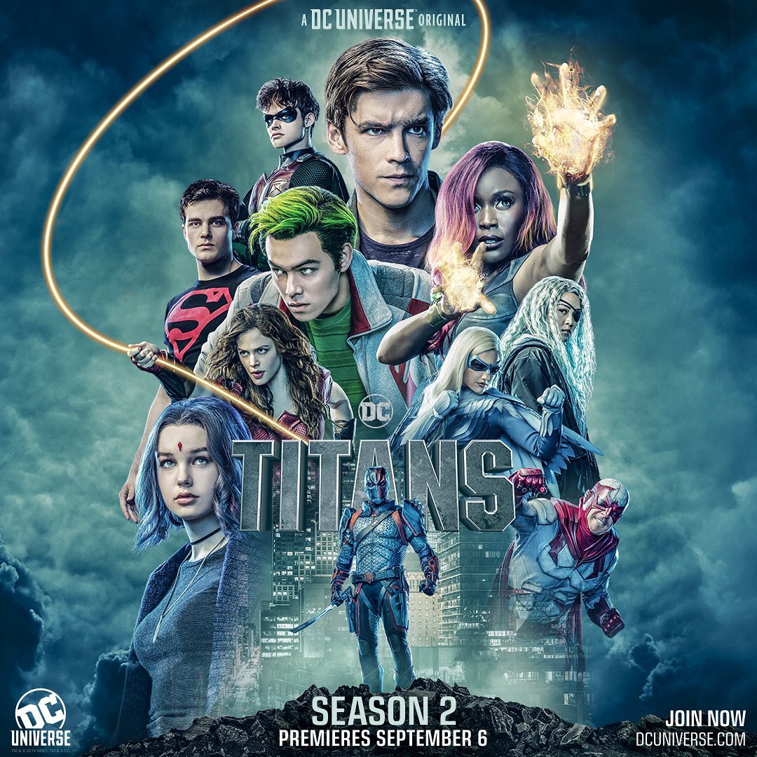 Birdie Thwaites's father, Brenton Thwaites in the poster of Titans.