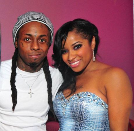 Toya Wright with his ex-husband, Lil Wayne. 