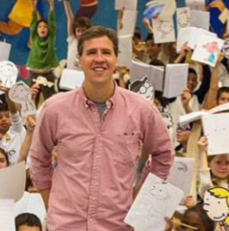 Jeff Kinney got the idea for a character named Greg Heffley, who's a not-so-strong kid in middle school, back in 1998. 